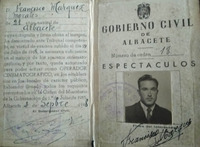 Carnet de operador de Francisco Márquez Morales.